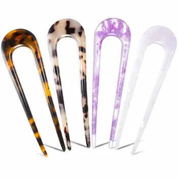 

Japan U shape Minimalist Alloy Metal Conch Shell Hair Sticks For Women Girl Hairclip Tools Bun Hairpins Headwear Accessories