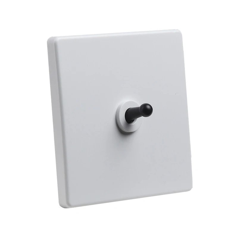 10pcs High Quality 86 Black Painted Solid Copper Lever 1-4 Gang 2 Way Toggle Switch Single Dual Control Wall Lamp Switch 10A220V