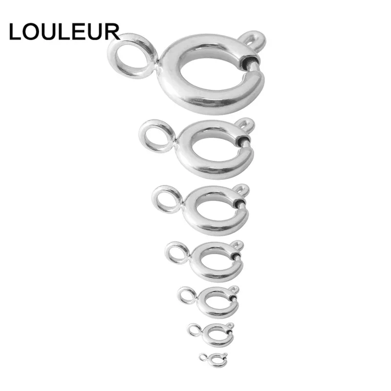 Пружинная Застежка Кольцо из нержавеющей стали с открытым соединительным