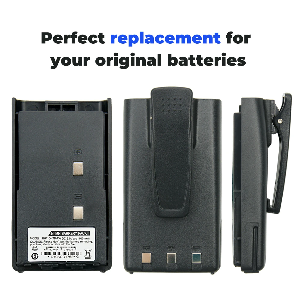 Replacement Battery Bh1104 Battery Radios Battery Rechargeable  Batteries 2x Aliexpress