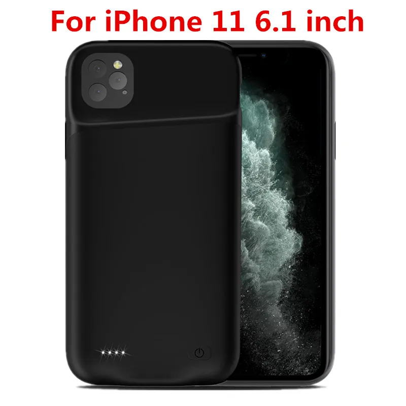 For iPhone 11 Для iPhone 11 Pro 11 Pro Аккумулятор max зарядное устройство чехол 5200 мАч портативный резервного копирования зарядки PowerBank чехол для iPhone 11 батарея Чехол - Цвет: For iPhone 11