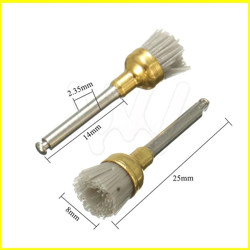 

50pcs Alumina Bowl Latch Flat Type Dental Polishing Polisher Brush Prophy