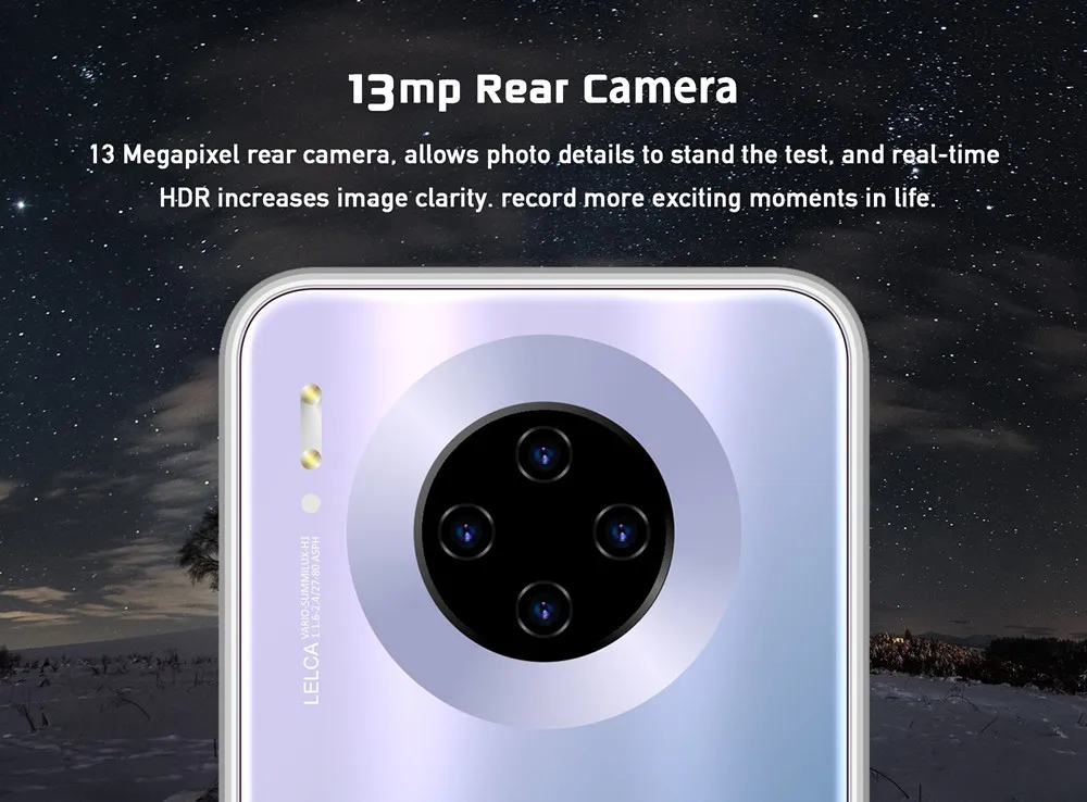 6 26 &quotбольшой экран Note10 Pro мобильный телефон Лицо ID четырехъядерный смартфон 4