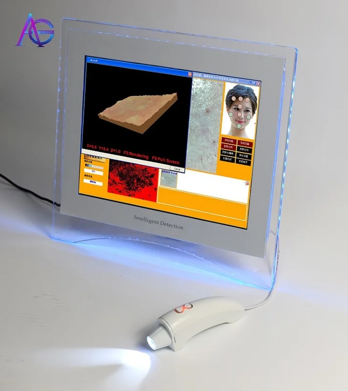 Высококачественный цифровой анализатор кожи/увлажнение кожи на лице тестер/сканер кожи анализатор