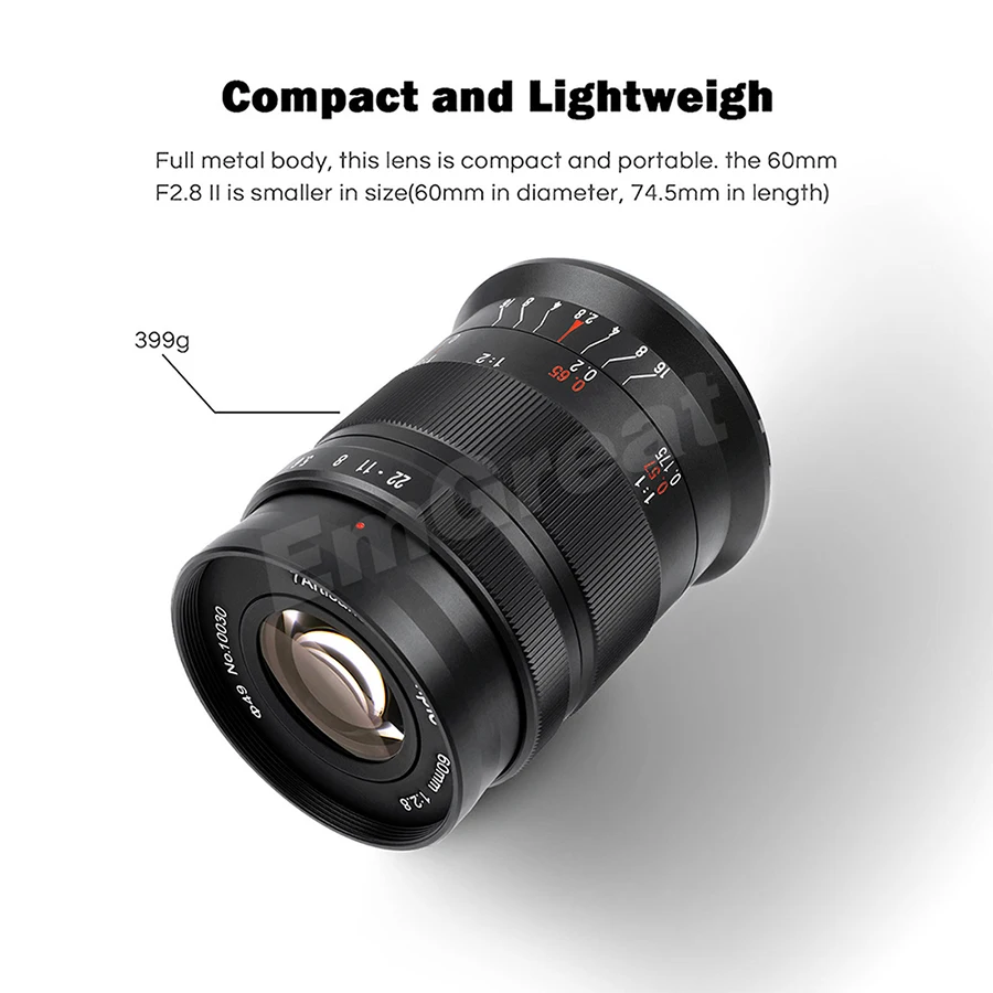 7artisans 60mm F2.8 II 1:1 Magnification Macro lens For Canon