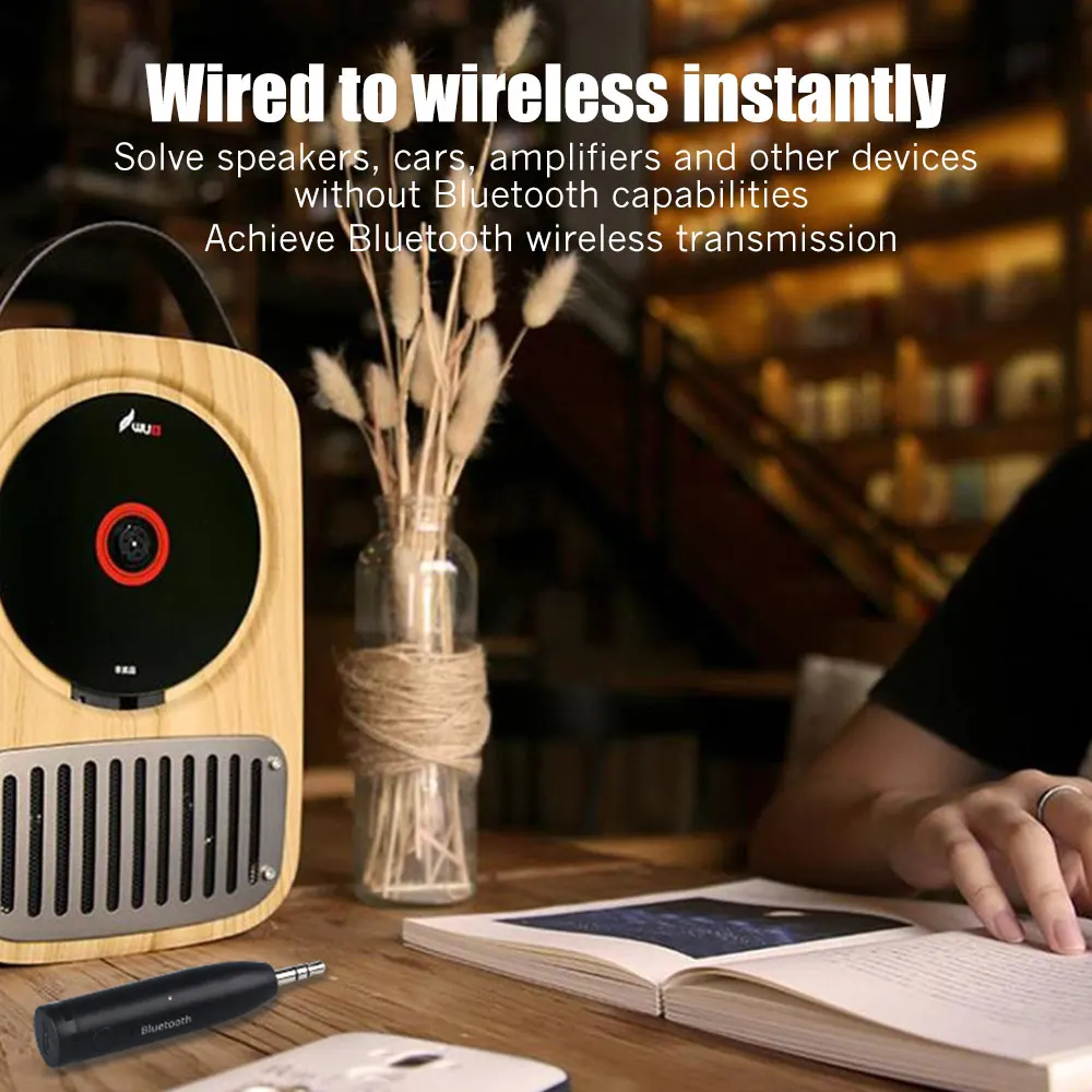 Aux Bluetooth адаптер беспроводной музыкальный bluetooth автомобильный аудио адаптер 3,5 мм AUX аудио стерео музыкальный Автомобильный приемник адаптер громкой связи