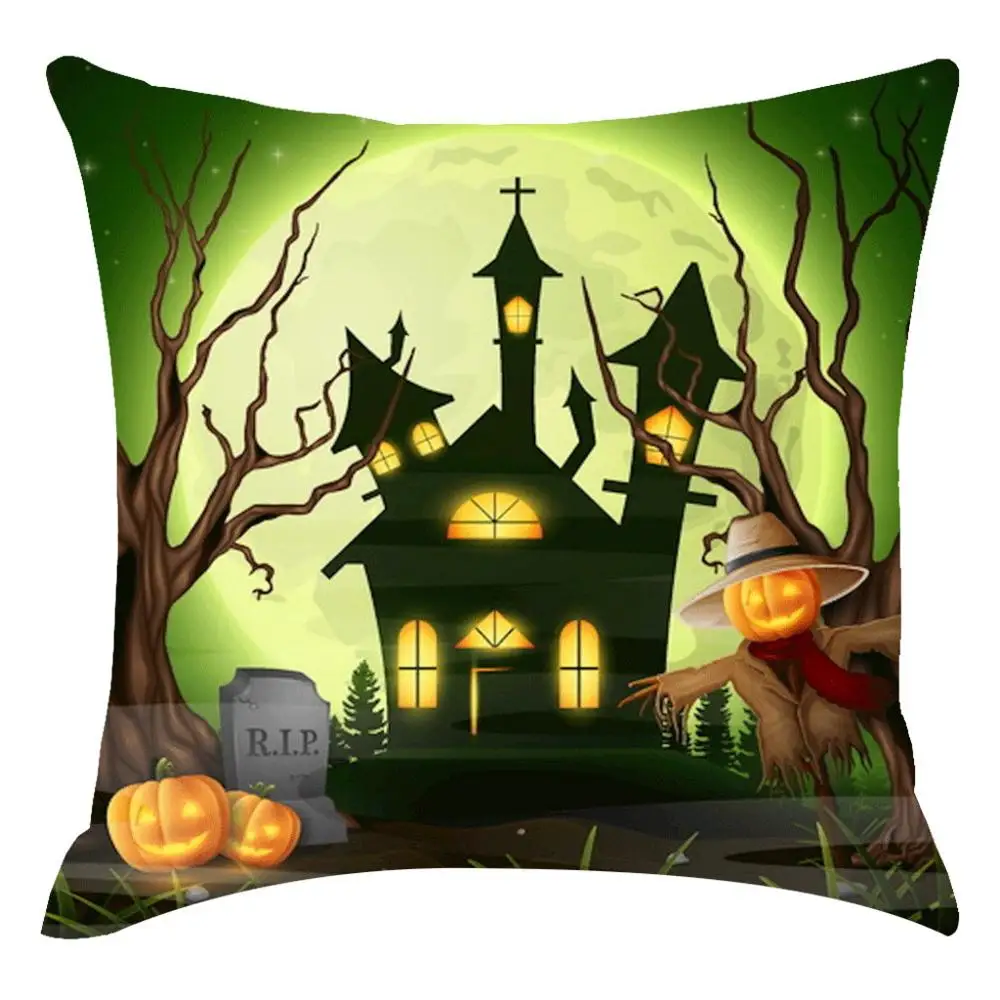 Наволочка для подушек Trick Or Treat Pumpkin Print Happy Хэллоуин Throw декоративные наволочки