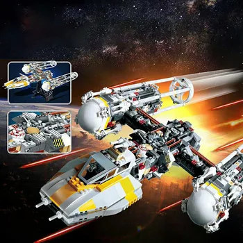 

1550Pcs Star Wars Space Fighter Y-wing Star Fighter Compatible 05040 10134 Building Blocks Brick Model Children's Toy