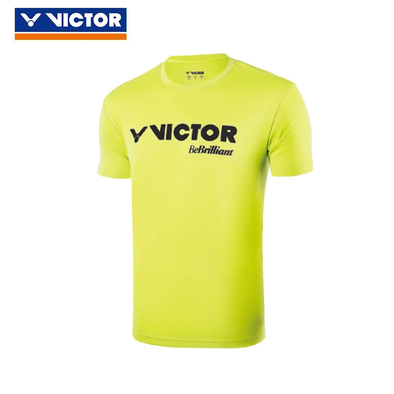Рубашки для бадминтона VICTOR воздухопроницаемые с v-образным вырезом быстросохнущие футболки для женщин тренировочные спичечные спортивные костюмы 81028 - Цвет: 81028 E2