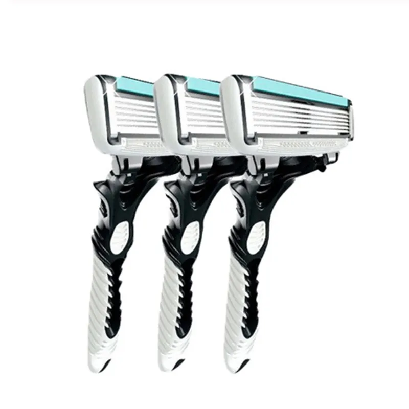 3Pcs Мужские Оригинальные DORCO Pace 6 слой лезвие бритвы электрические нержавеющей стали Безопасные лезвия для бритв машина - Цвет: 3Pcs