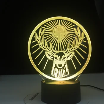 

10th Anniversary Deal Jagermeister 16 Colors Changing Led Night Light Lamp Touch Remote Usb and Battery Powered Nightlight