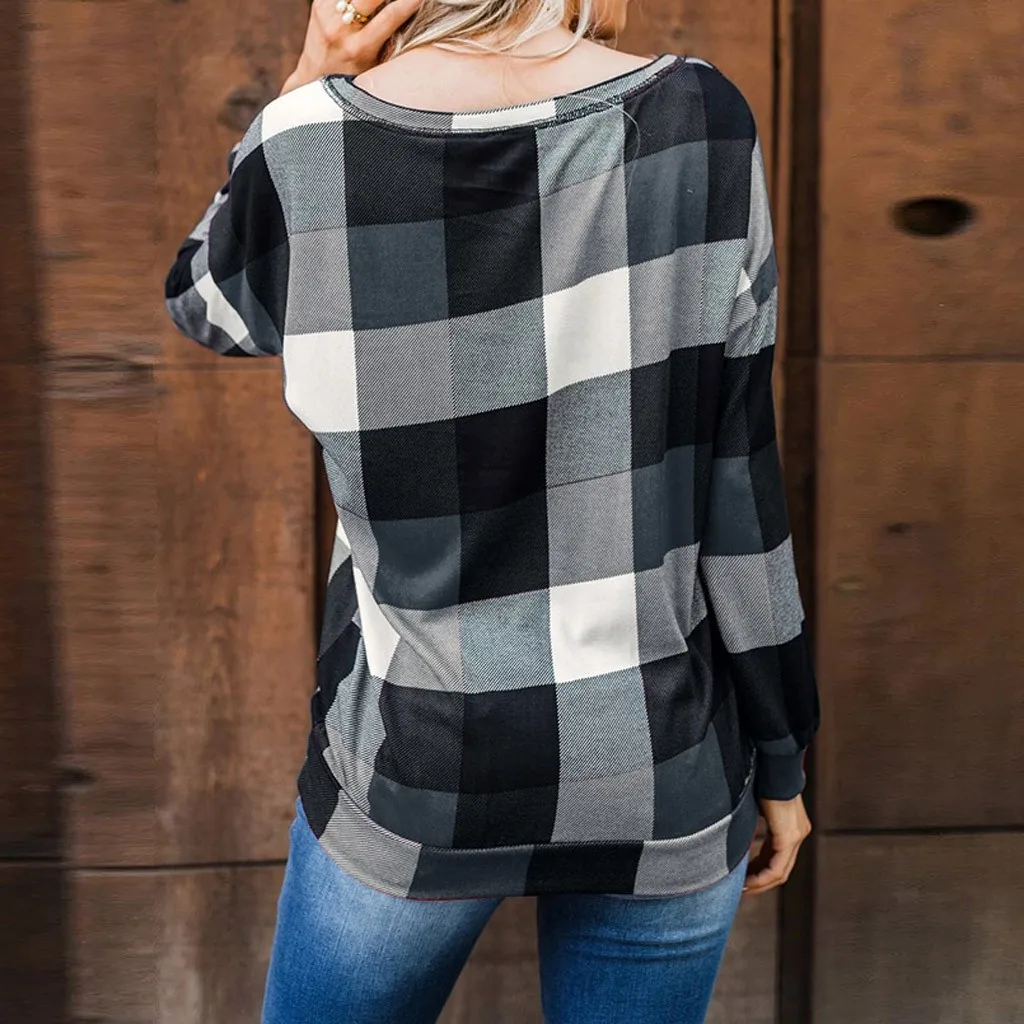 Poleras mujer de moda camiseta mujer футболка Толстая Женская трикотажная кофта на Prin футболка с открытыми плечами с длинным рукавом Топ, футболка, рубашка