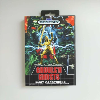 

Ghouls 'N Ghosts - USA Cover With Retail Box 16 Bit MD Game Card for Sega Megadrive Genesis Video Game Console