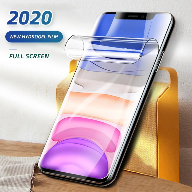 

2020 Not Glass Hydrogel Film For iPhone 7 8 Plus 6 6s Plus Screen Protector iPhone X XS XR XS Max 11 Pro 5 5S SE Soft Protective