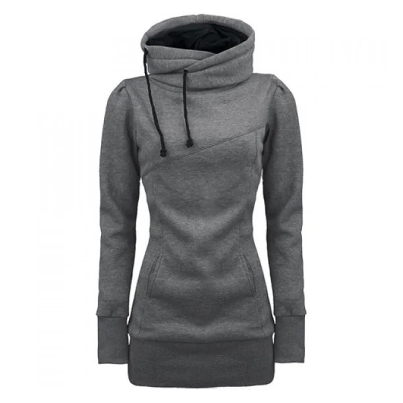 women hoodie sweatshirt solid hooded long sleeve pullover hoodies drawstring plus size 4XL fashion female spring hoodie