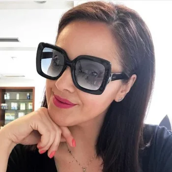 

Feishini Star Contracted Quality Sunglasses Women Oversized Square UV Protection Ladies Eyewear 2020 Sun Glassees Vintage Pink