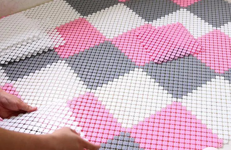 Высокое качество 8 шт. Съемный DIY Сращивание коврик для ванной нескользящий массажный душ ковер для сшивания коврик пазл аксессуары для ванной комнаты