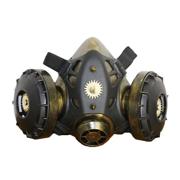 

Motorcycle Full Face Skull Mask Face Mask Men Women Gothic Vintage Goggles Anti-fog Haze Gas Masks Steampunk Halloween Party