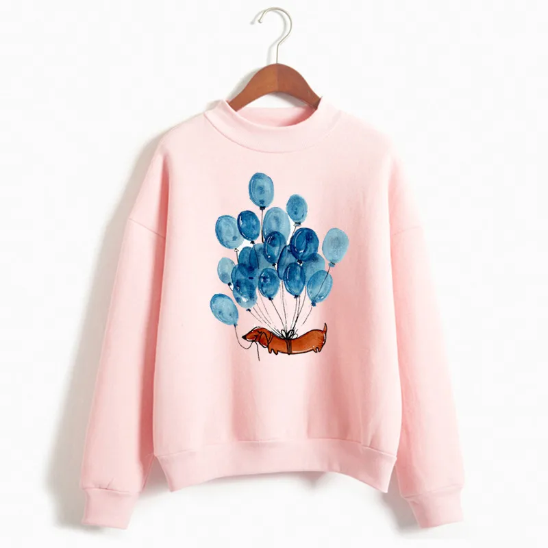 P1401I-pink Новинка, забавные толстовки с капюшоном в стиле Харадзюку каваи Стич, женская одежда с модным принтом, осенняя Толстовка в Корейском стиле, Черная пятница - Цвет: P1401I-pink