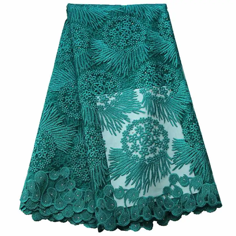 

Latest African Embroidered Lace Fabric Nigeria Fabric 2019 High Quality Net Lace Fabric for Party&Wedding Dress Lace Fabric