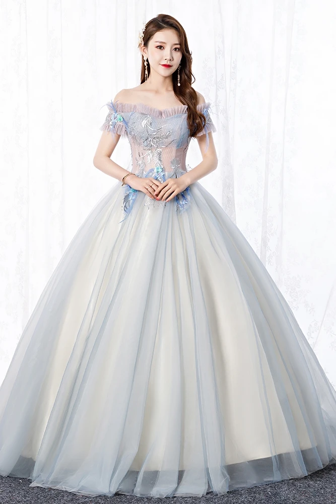 Изготовленное на заказ Королевское голубое праздничное платье vestido de 15 anos de debutante Золушка вечерние платья для выпускного вечера 15 лет