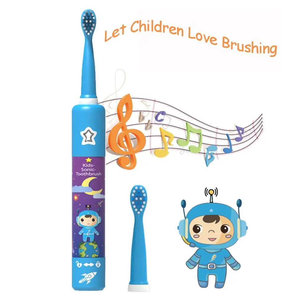 Electric Toothbrush for Children Dental Cleaning Brush Kids Ultrasonic USB Rechargeable Child Cartoon Pattern Waterproof Travel Electric Toothbrush for Children Dental Cleaning Brush Kids Ultrasonic USB Rechargeable Child Cartoon Pattern Waterproof Travel