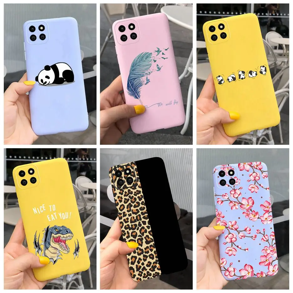 Чехол для Samsung Galaxy A22 Φ мягкий силиконовый мультяшный чехол с милой пандой A22s A 22 s