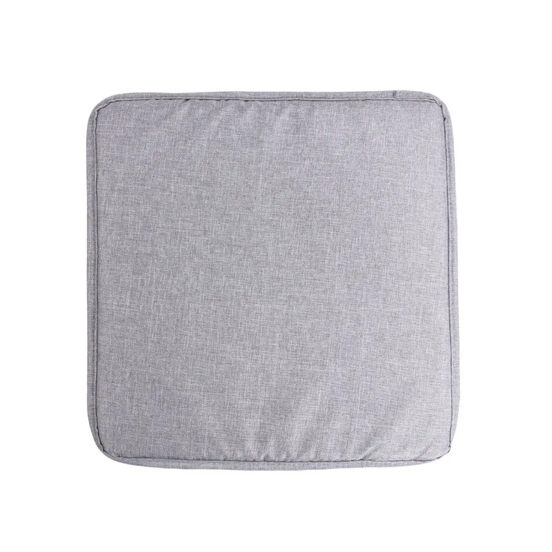 light grey no strap Квадратная подушка для сиденья одноцветная удобная мягкая подушка для сидения из пены для столовой сада Дома кухни офиса подушки для Сиденья Кресла Подушка - Цвет: light grey no strap