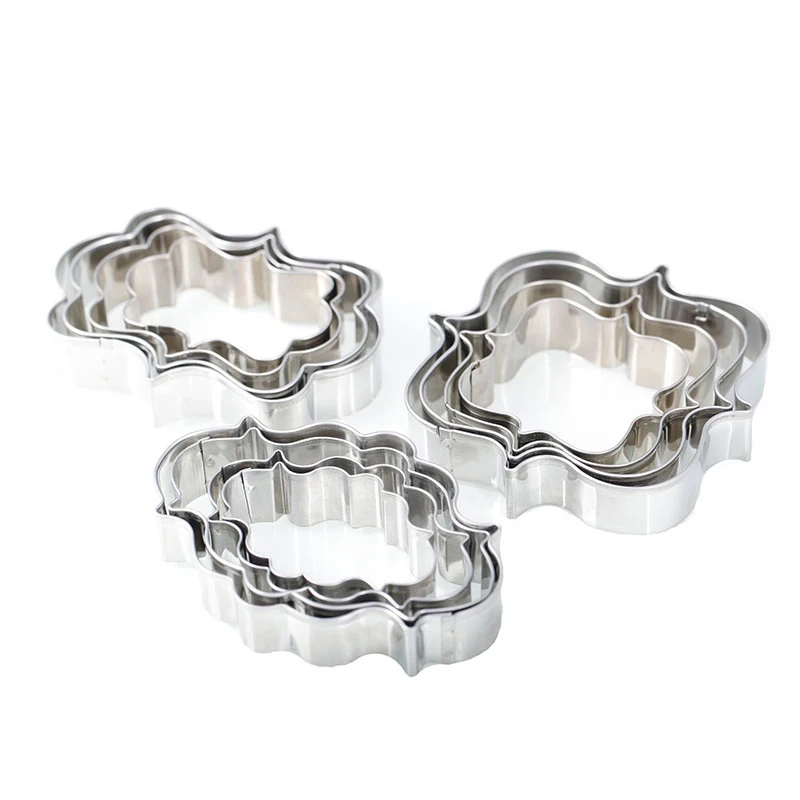 High quality stainless steel photo frame cookie cutter molds Square
