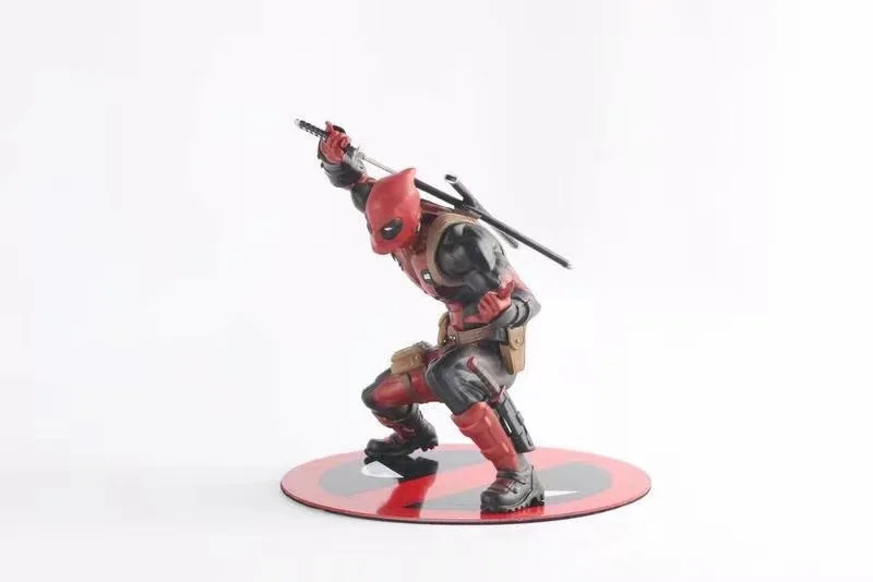 

X-Cops Deadpool Boxed Red Gray Garage Kit Doll Ornaments Model Toy 12 Cm