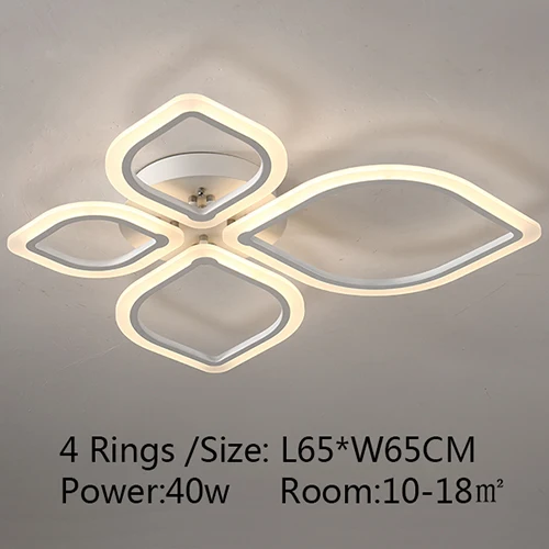 4 petals Современные Люстры Led для гостиной, спальни, столовой, акриловая потолочная лампа, люстра, домашнее Внутреннее освещение - Цвет корпуса: 4 petals