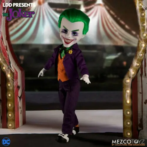 

Mezco Toyz 99378 10" Joker Clown DC Universe Movable Doll Collection Toy