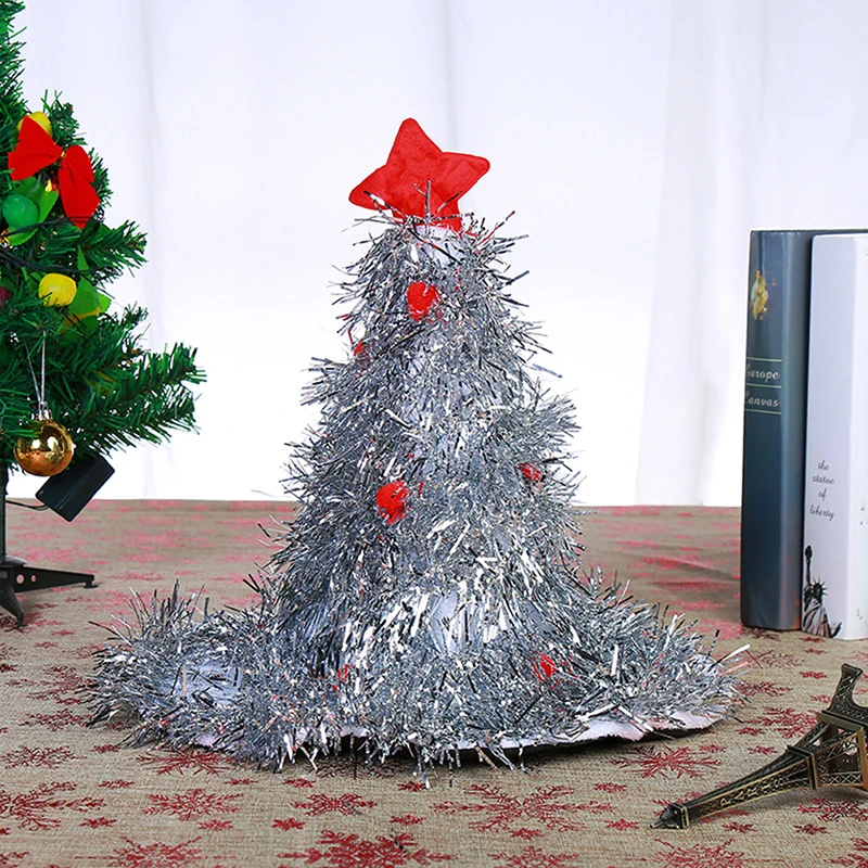 Рождественская елка шляпа на повязке для рождества, рождественской вечеринки Санта маскарадный костюм шапка-скафандр праздничные украшения Головные уборы
