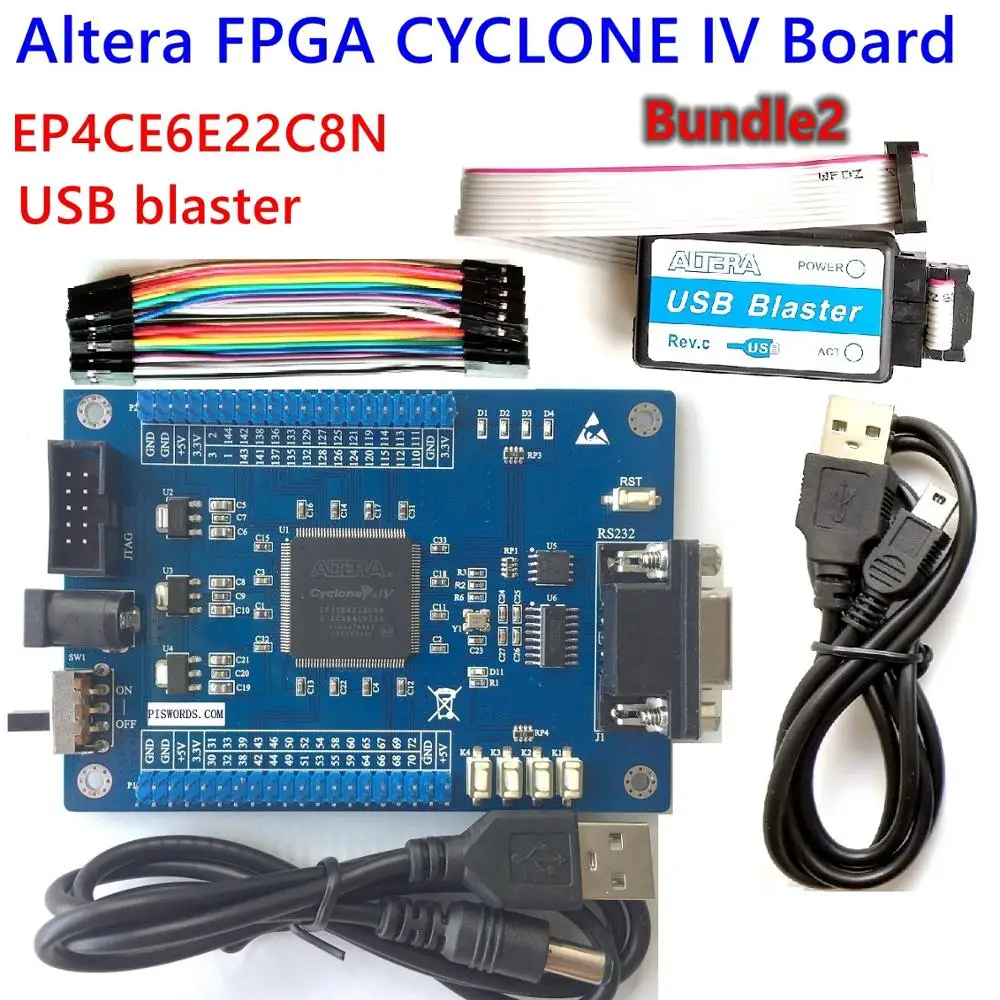 Комплект ядра разработки FPGA ALTERA CYCLONE IV EP4CE EP4CE6E22C8N плата бластера usb jtag код образца