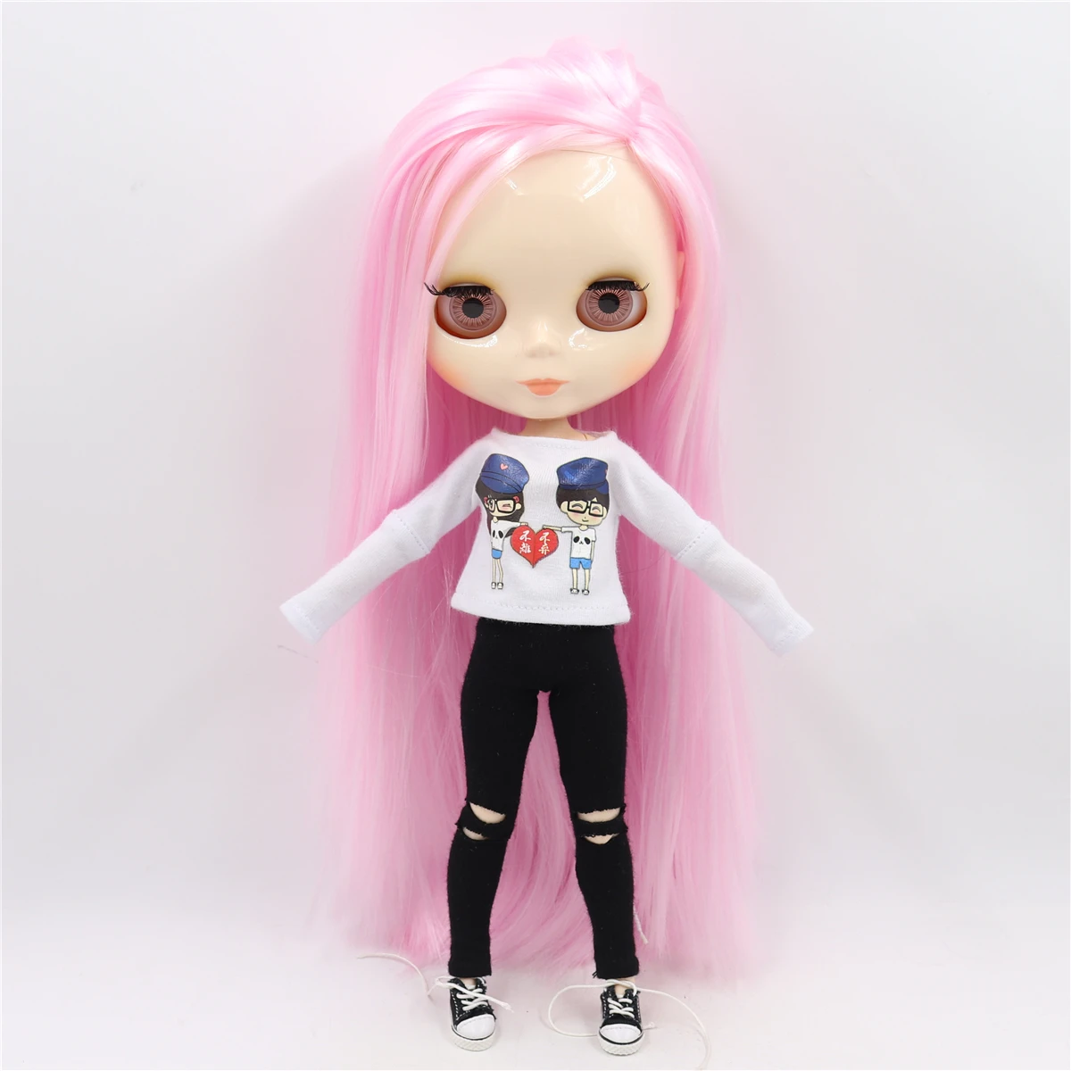 Ледяная кукла DBS Blyth шарнирная bjd игрушка шарнирное тело белая кожа блестящее лицо