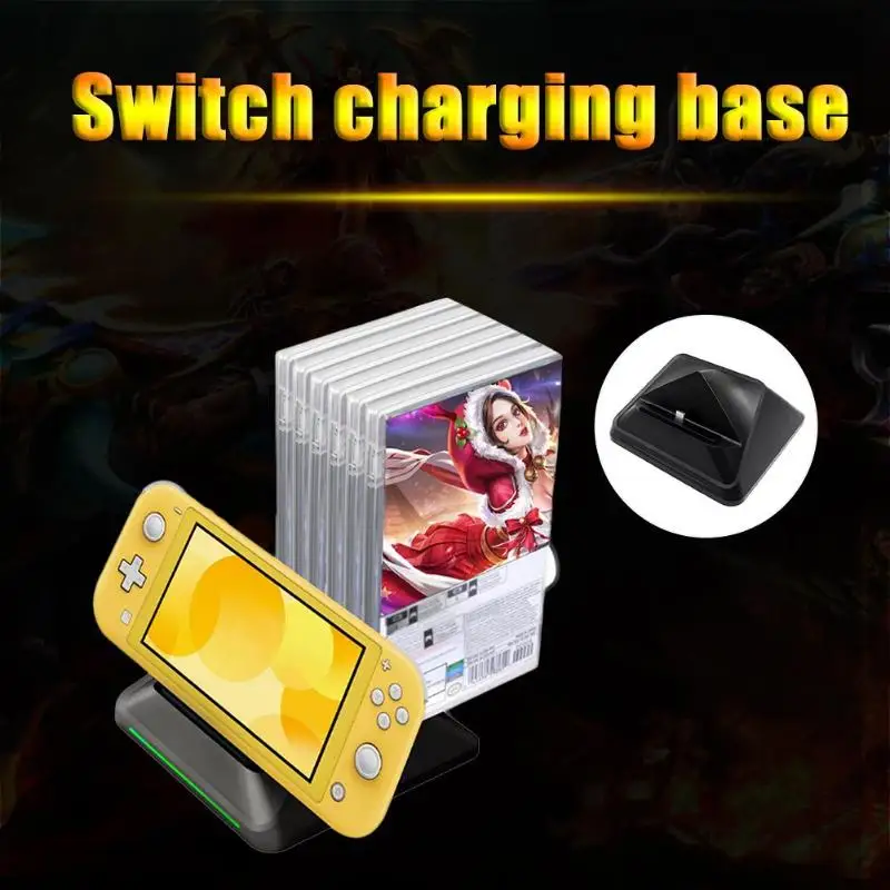 Convenien зарядная док-станция Вход 5 в 2A зарядная станция для nintendo Switch Lite мини игровая консоль зарядная станция