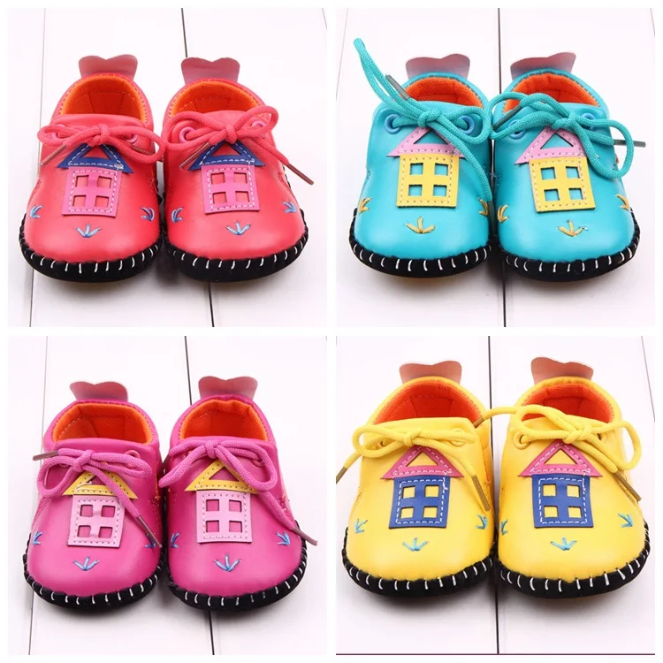 

New Style House-Shaped Pu Baby Shoes Baby Shoes Toddler Shoes 0-1-Year-Old 2030