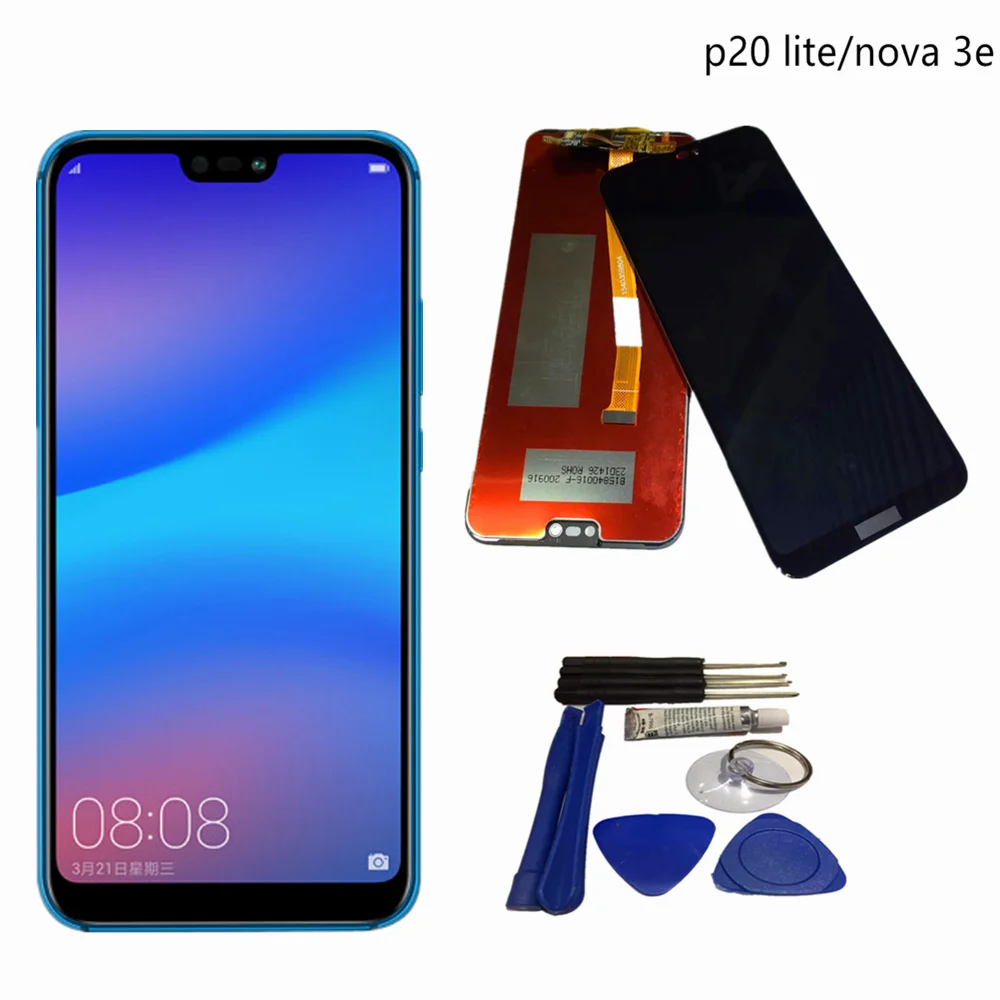 Оригинальный ЖК дисплей для HUAWEI p20 lite сенсорный экран дигитайзер в сборе Замена