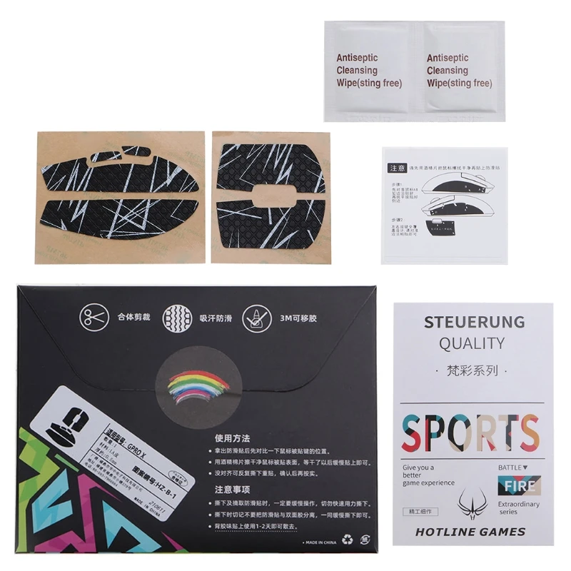 Per Logitech G Pro X Superlight Mouse Skin Nastro Antiscivolo Elastici Impugnatura Raffinata