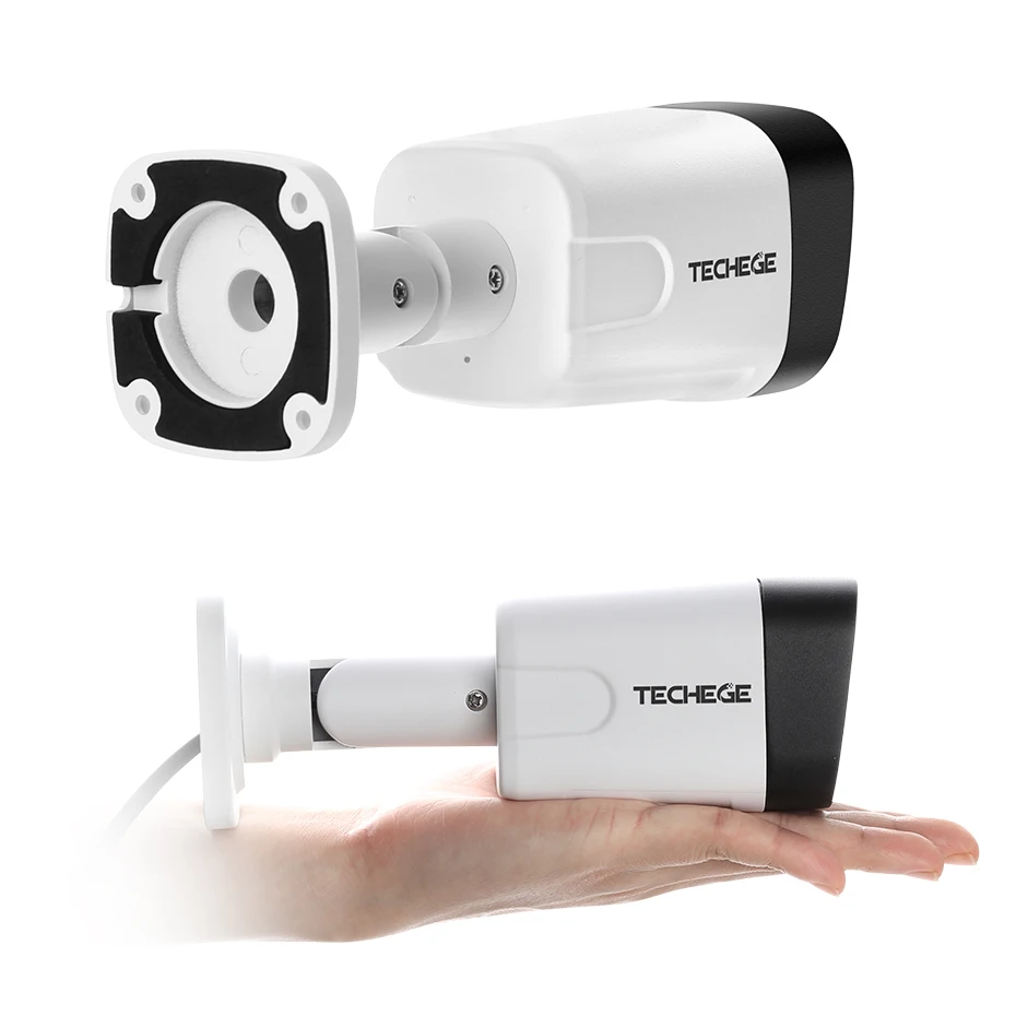 Techege 4CH 5MP камера безопасности Система обнаружения человека два способа аудио POE ip-камера Открытый водонепроницаемый CCTV комплект видеонаблюдения