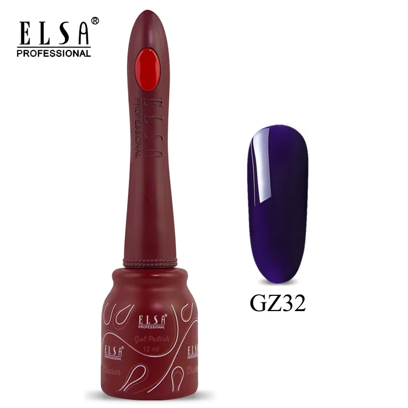 Набор гель-лаков Elsa UV Vernis полуперманентный праймер 8 мл полигель-лак 80 цветов для дизайна ногтей маникюрный гель Lak Polishse Nails - Цвет: GZ32