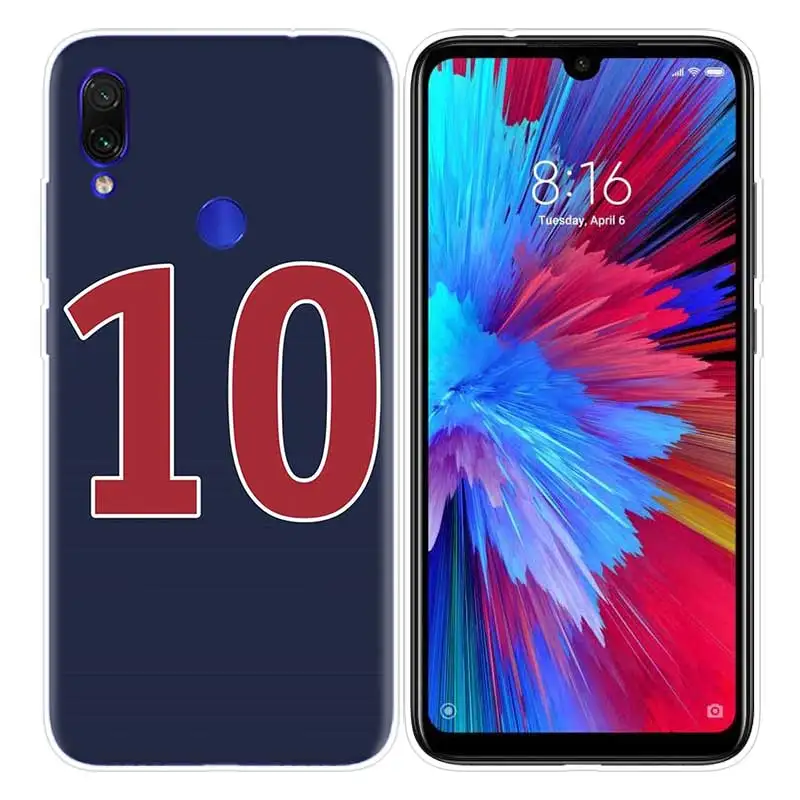 Футбол номер 10 чехол для спортивной камеры Xiao mi Red mi Note 8, 7 и 8 лет K20 фотоаппаратов моментальной печати 7S S2 6 6A 7A Pro mi CC9 E 9T A3 A1 A2 Lite F1 чехол для телефона из ТПУ с принтом "8A 10