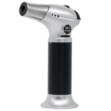 Butane Gas Micro- Jet Blow Torch Lighter Welding Burning Iron Heating Blowtorch Cook Soldering Brazing Refillable Tool-Black professional liquefied gas blowtorch weed burner for quenching brazing welding gas soldering iron 50mm nozzle with trigger