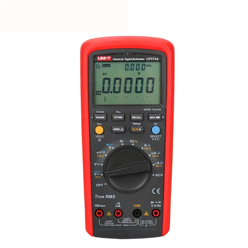  UNI-T UT171A 40000 Counts True RMS Digital Multimeters AC DC Volt Amp Oham Herz with USB Interface 