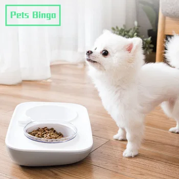 

Pets Bingo Dog Automatic Drinking Fountain Non-slip Cat Double Bowl Kitten Food Bowl 2280ml Big Capacity Food Storage Container