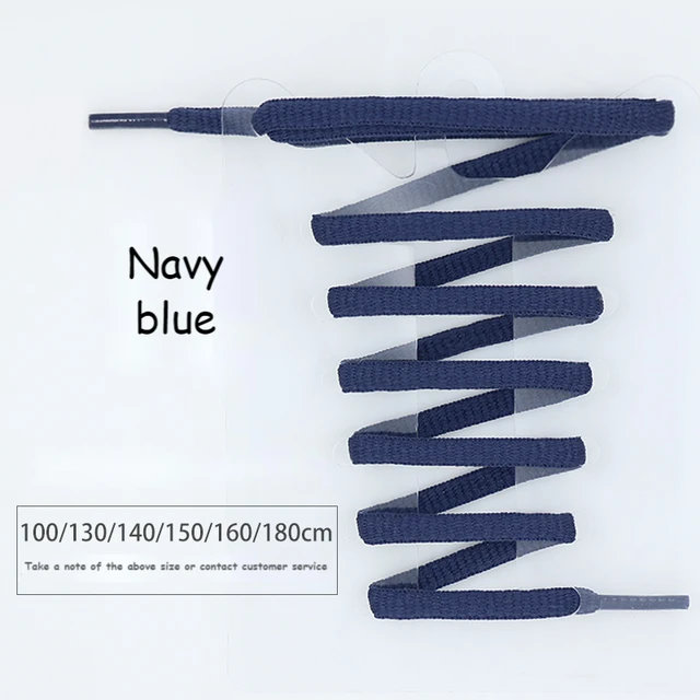 Oval Shoe laces 24 Color Half Round Athletic ShoeLaces for Sport/Running Shoes Shoe Strings 100/120/140/160/180cm Shoelace Navy blue