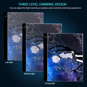 

A3/A4 Digital Graphics Tablet for Drawing Pad Art Painting Graphic Copy Board Electronics USB Writing Table LED Light Box