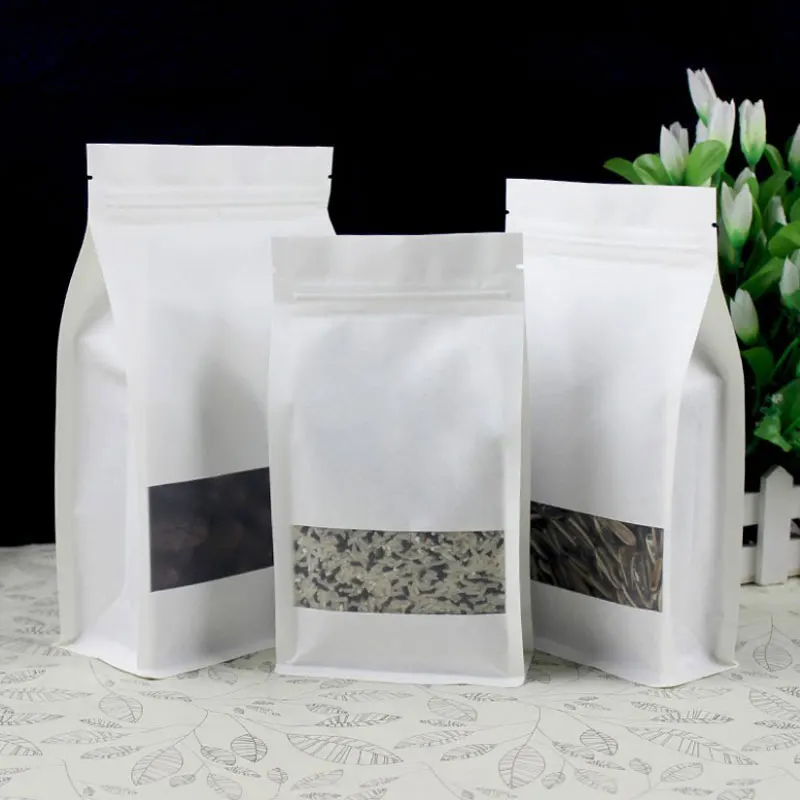 Алюминиевая фольга кофе молоко чай Ziplock мешок восьмиугольная герметизация стоячий чай мешок кофейные зерна мешок 50 шт./лот