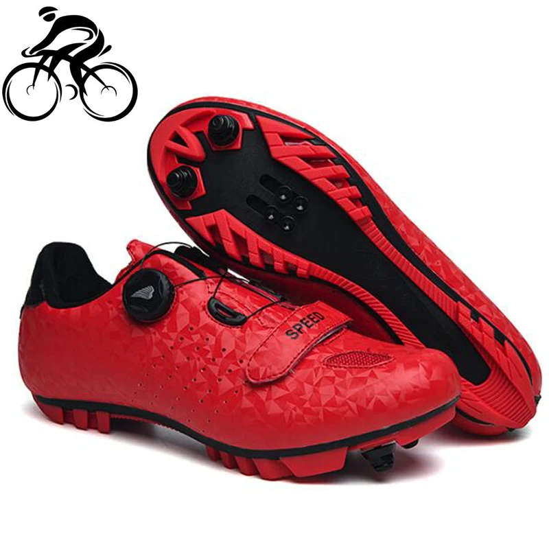 

Unisex Cycling Shoes Red Sapatilha Ciclismo Mtb Men Sneakers Women Original Mountain Bicycle Athletic Racing Bicicleta Sports