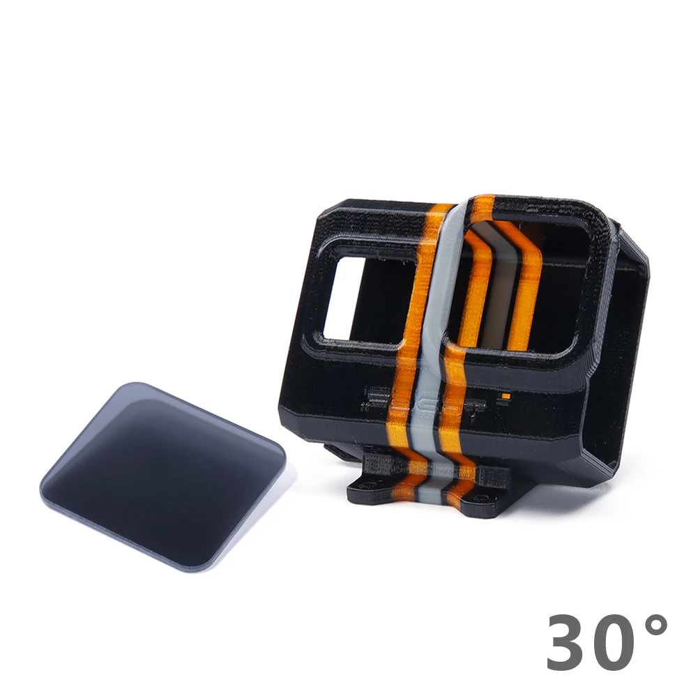 IFlight 3D Печатный TPU Gopro hero 8 Крепление камеры/протектор 30 ° полностью закрытый с УФ-защитой/ND8 фильтр для FPV XL/XL Low/SL5/DC5 - Цвет: orange with filter
